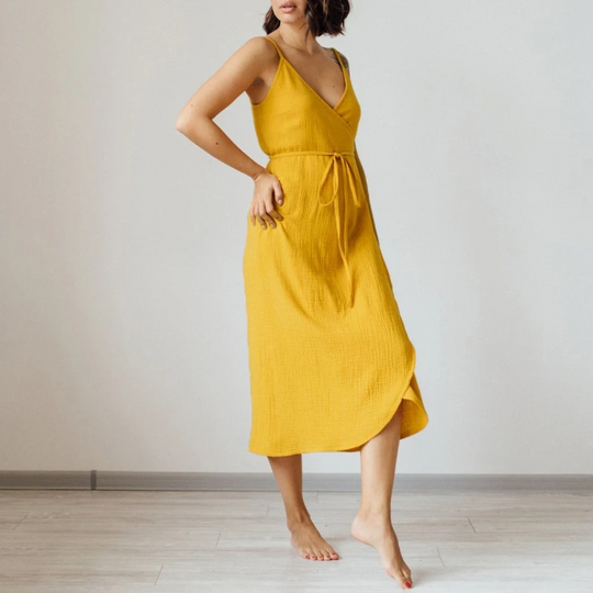 Lara - Elegante linnen zomerjurk voor dames