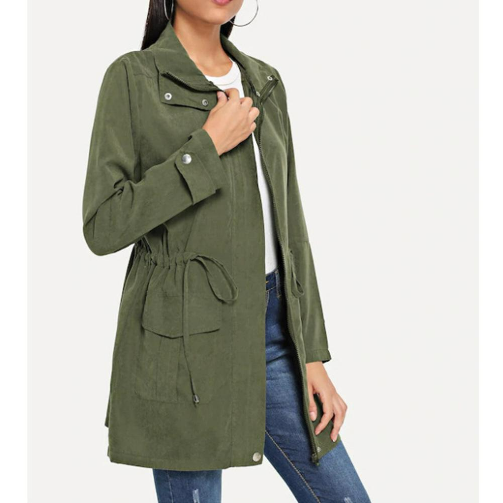 Virginia - Effen kleur trenchcoat