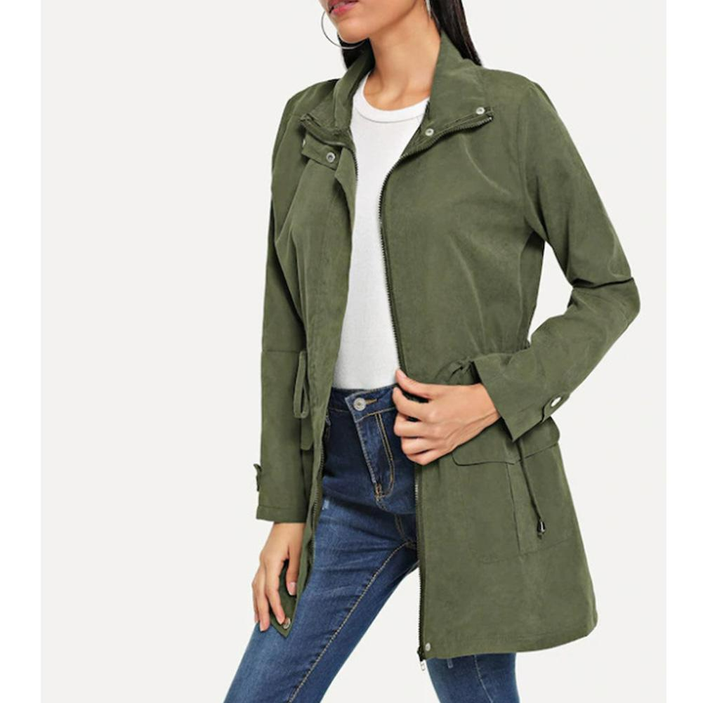 Virginia - Effen kleur trenchcoat