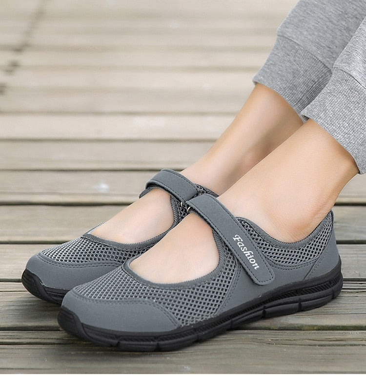 Elisa - Ademende klittenband sandalen